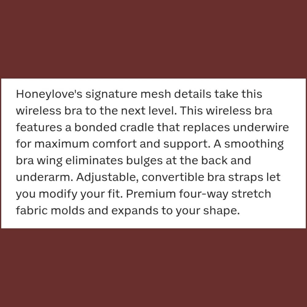 Sz M++ (34DDD/F/G) Mist Honeylove CrossOver Bra - Picture 7 of 9